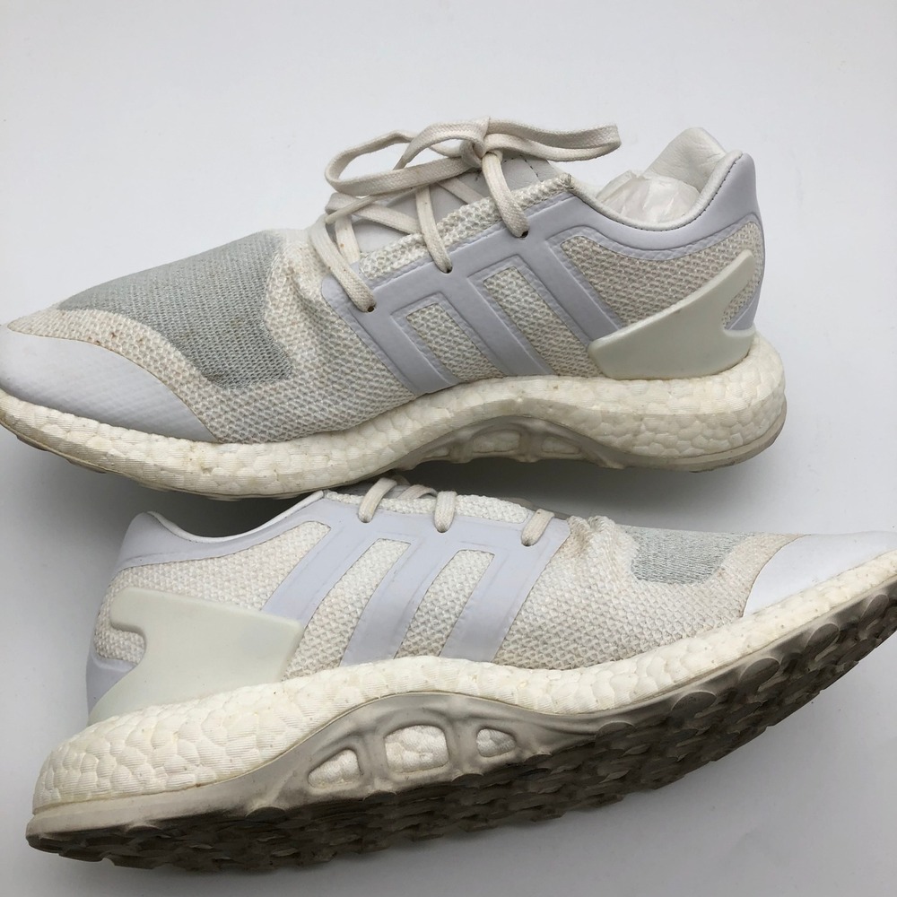 Adidas Y-3 Pure Boost Yohji Yamamoto Mens 10.5 Crystal White Sneakers BY8955 - Picture 6 of 14